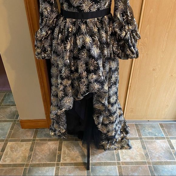 Aqua x Zendaya • Firework Sequined Cold Shoulder Gown - Picture 11 of 15